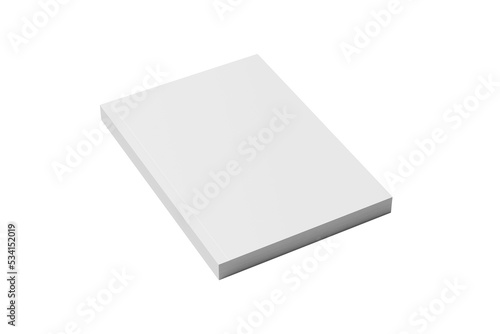 Book Cover  Mockup Blank White Paper PNG