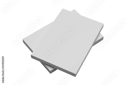 Book Cover  Mockup Blank White Paper PNG