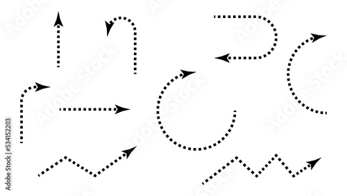 arrows set isolated on white background for website and mobile application graphic design element
