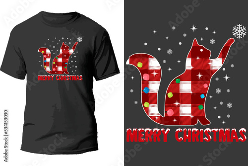 Merry christmas t shirt design.