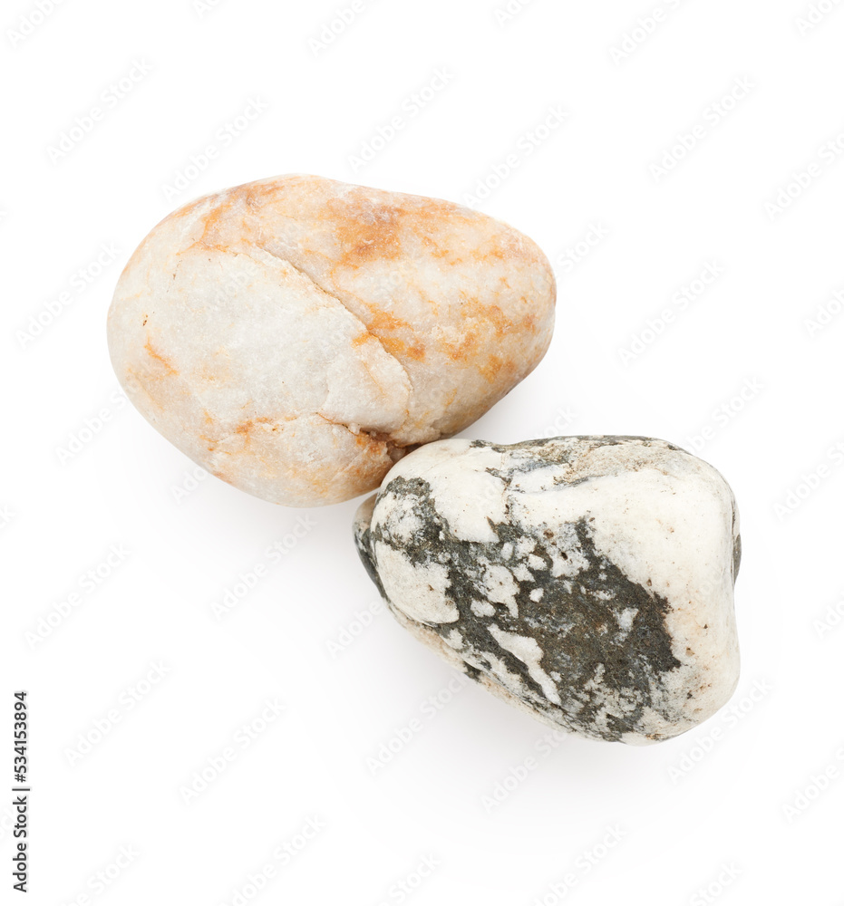 Obraz premium Stone isolated on white background