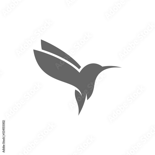 Hummingbird logo design vector template  Bird logo for modern business  simple minimalist and clean design