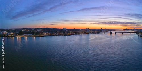View of the city in Aalborg