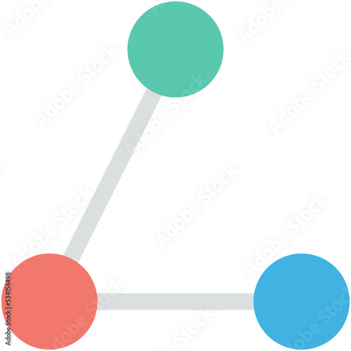 Atom Colored Vector Icon