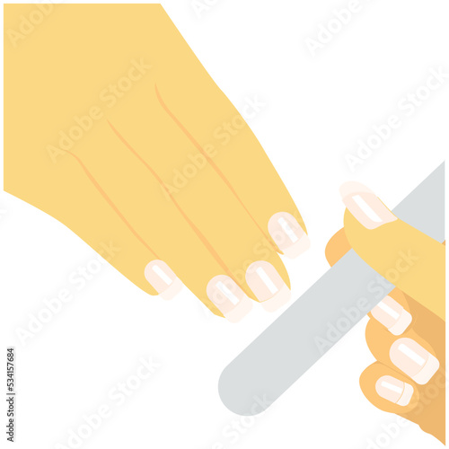 Manicure Colored Vector Icon