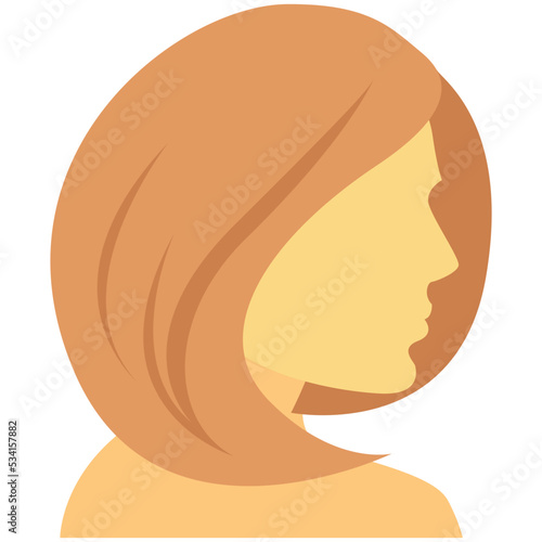 Stylish Woman Colored Vector Icon