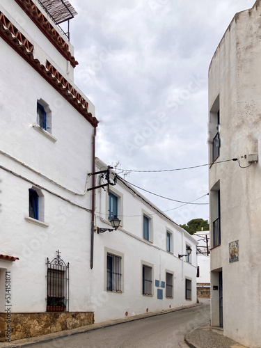 View of the narrow street in Tossa de Mar.  © Nadya