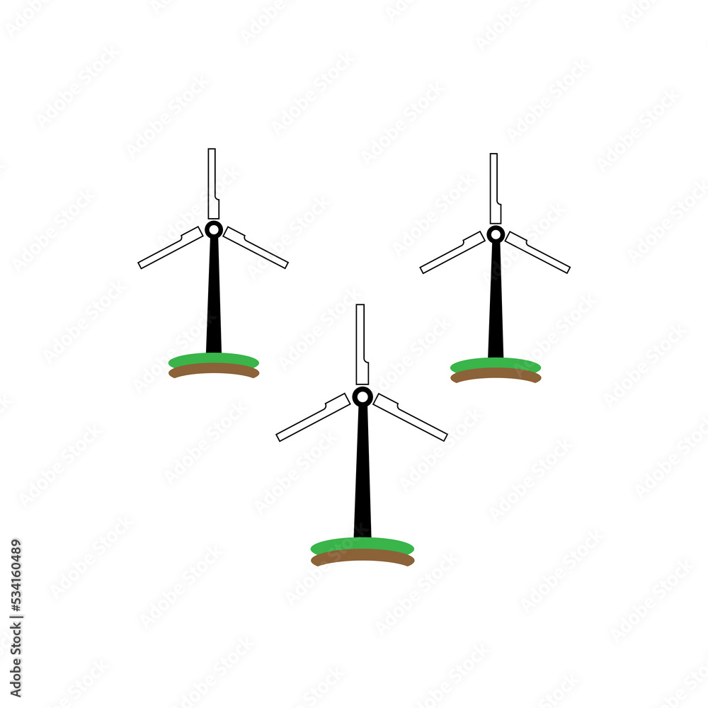 wind turbines. Concept of renewable or alternative energy sources. Wind powered clean energy wind turbines. Concept of renewable or alternative energy sources. Wind powered clean energy