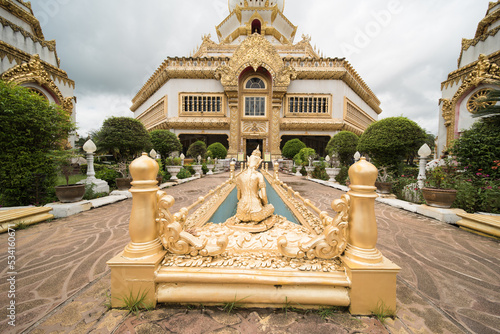 Phra Maha Chedi Chai Mongkol, one of the largest chedis (pagoda) in Thailand, in  Amphoe Nong Phok, Roi Et Province in northeast Thailand. photo