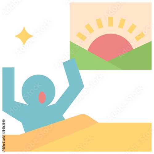 wake modern line style icon