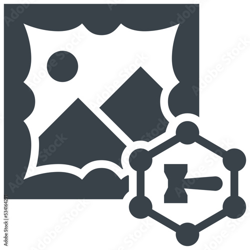 auction modern line style icon