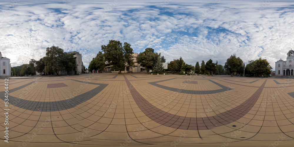 360 image of the city centre in Lovech, Bulgaria 360 image of the city centre in Lovech, Bulgaria