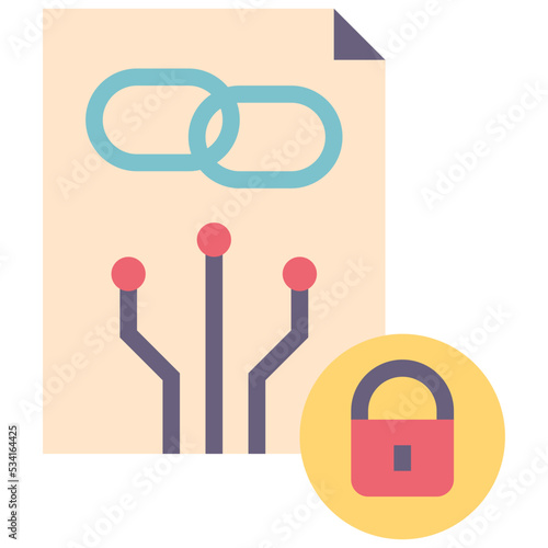 contract modern line style icon