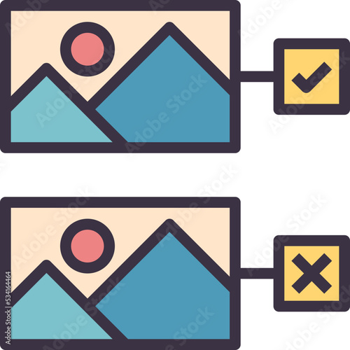 fake modern line style icon