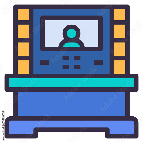 telemedicine modern line style icon