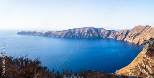 View over Oia village and the caldera of Santorini. Cyclades of Greece. © LabbePhotography