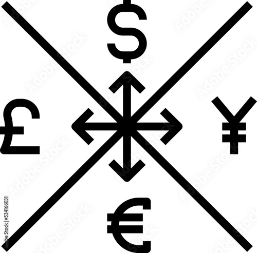 currency modern style icon