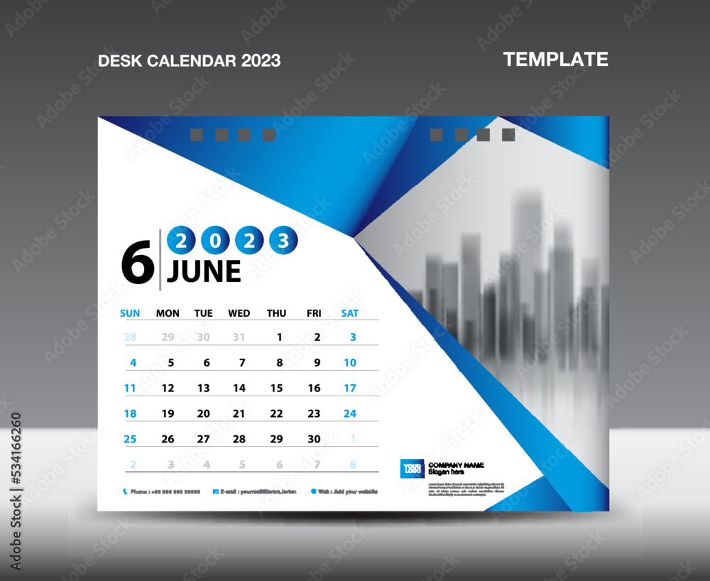 Calendar 2023 template vector- June 2023 year, Desk calendar 2023 design, Week starts Sunday, Planner, Stationery design, flyer design, Calendar printing design, Blue polygonal background concept Calendar 2023 template vector- June 2023 year, Desk calendar 2023 design, Week starts Sunday, Planner, Stationery design, flyer design, Calendar printing design, Blue polygonal background concept