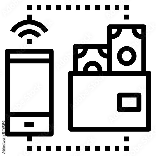 ewallet modern line style icon