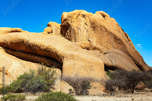 The vast Namibian desert