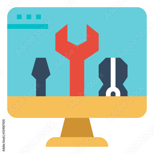 webmaster modern line style icon