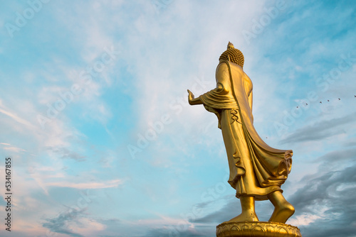 Buddha and sky background