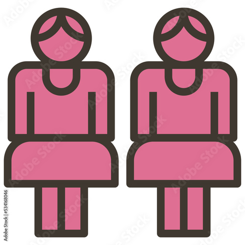 homo modern line style icon