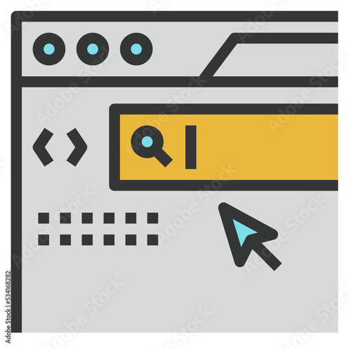 url modern line style icon