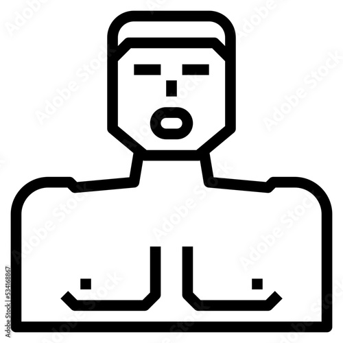 artificial modern line style icon