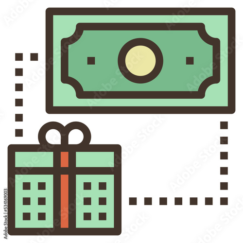 sending modern line style icon