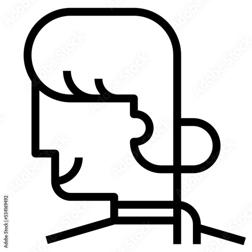 cabin modern line style icon