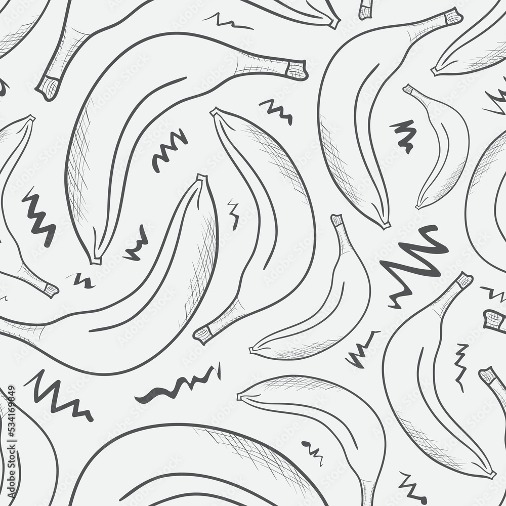Obraz premium Seamless pattern with bananas
