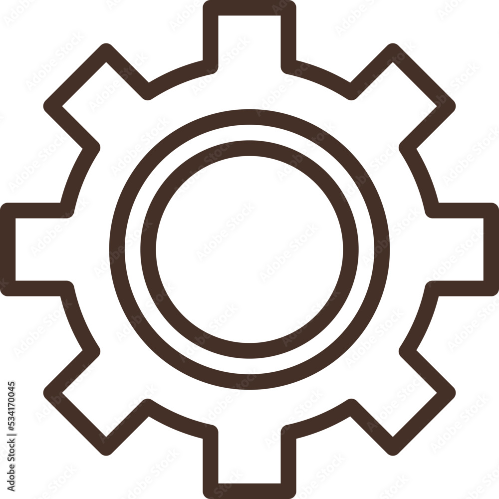 gear modern line style icon gear modern line style icon