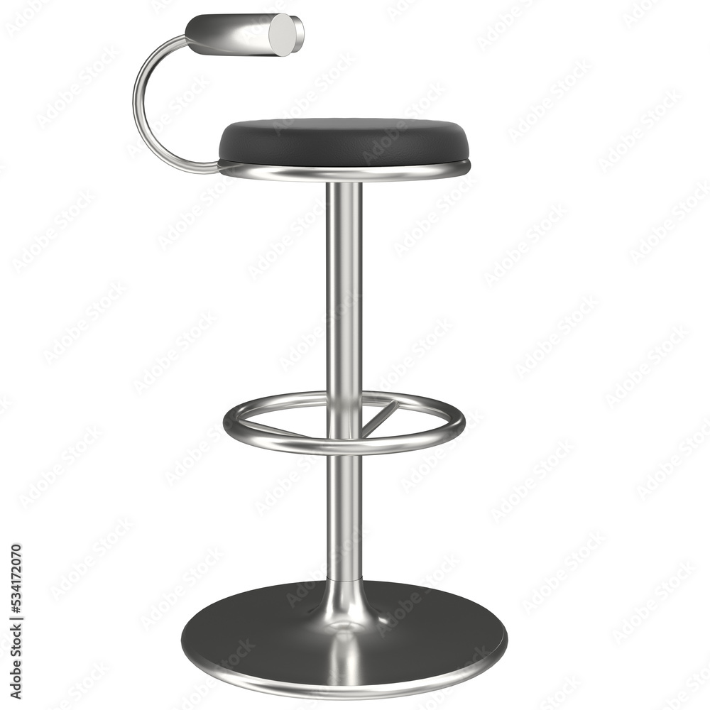 3d rendering illustration of a bar stool 3d rendering illustration of a bar stool