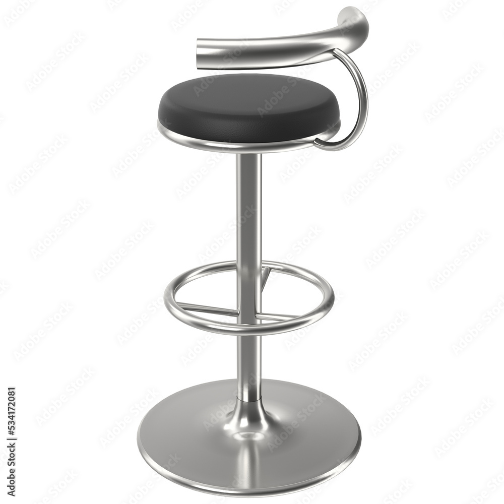 3d rendering illustration of a bar stool 3d rendering illustration of a bar stool