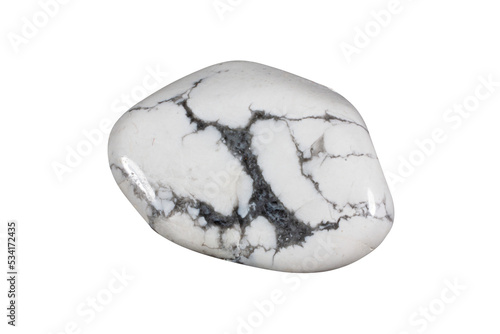 Magnesit mineral rock white isolated