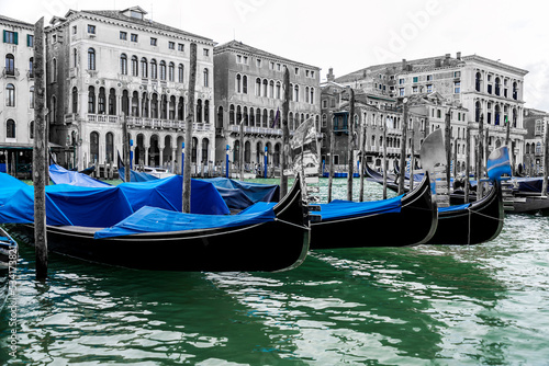Gondolas on the ancient canals of Venice, Italy © EnginKorkmaz