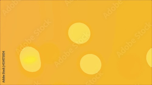 Yellow circles pattern background 