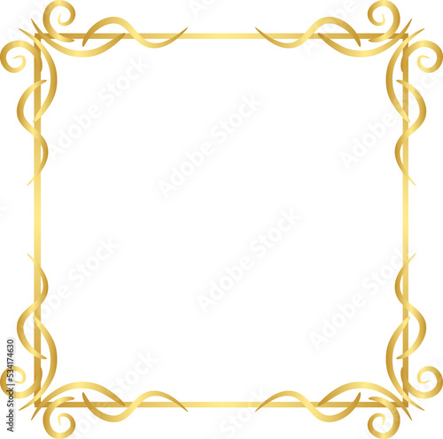 Gold Border Frame