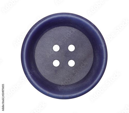 Old button on transparent background