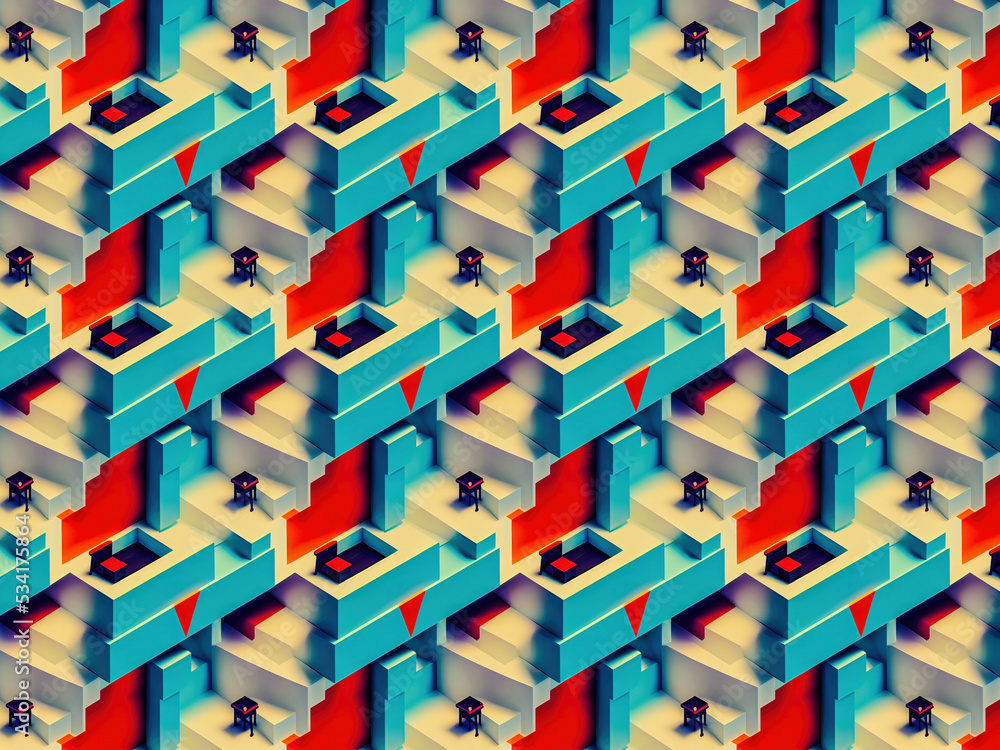 Obraz premium Hintergrund - Backdrop - Wallpaper - gekachelt - erweiterbar - Illustration