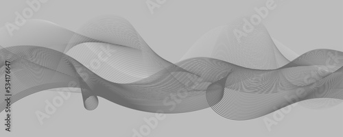 Wavy fluid, thin waves, abstract lines