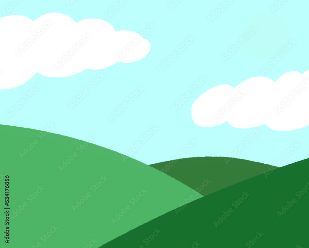 landscape with mountains and clouds landscape with mountains and clouds