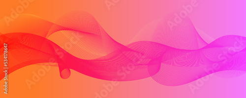 Wavy fluid, thin waves, abstract lines