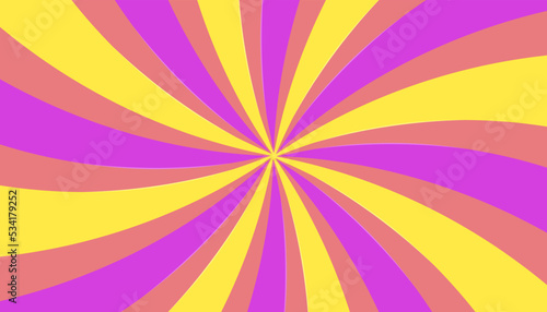 Circus poster, pinwheel background, rays