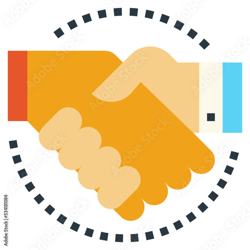 hand modern line style icon
