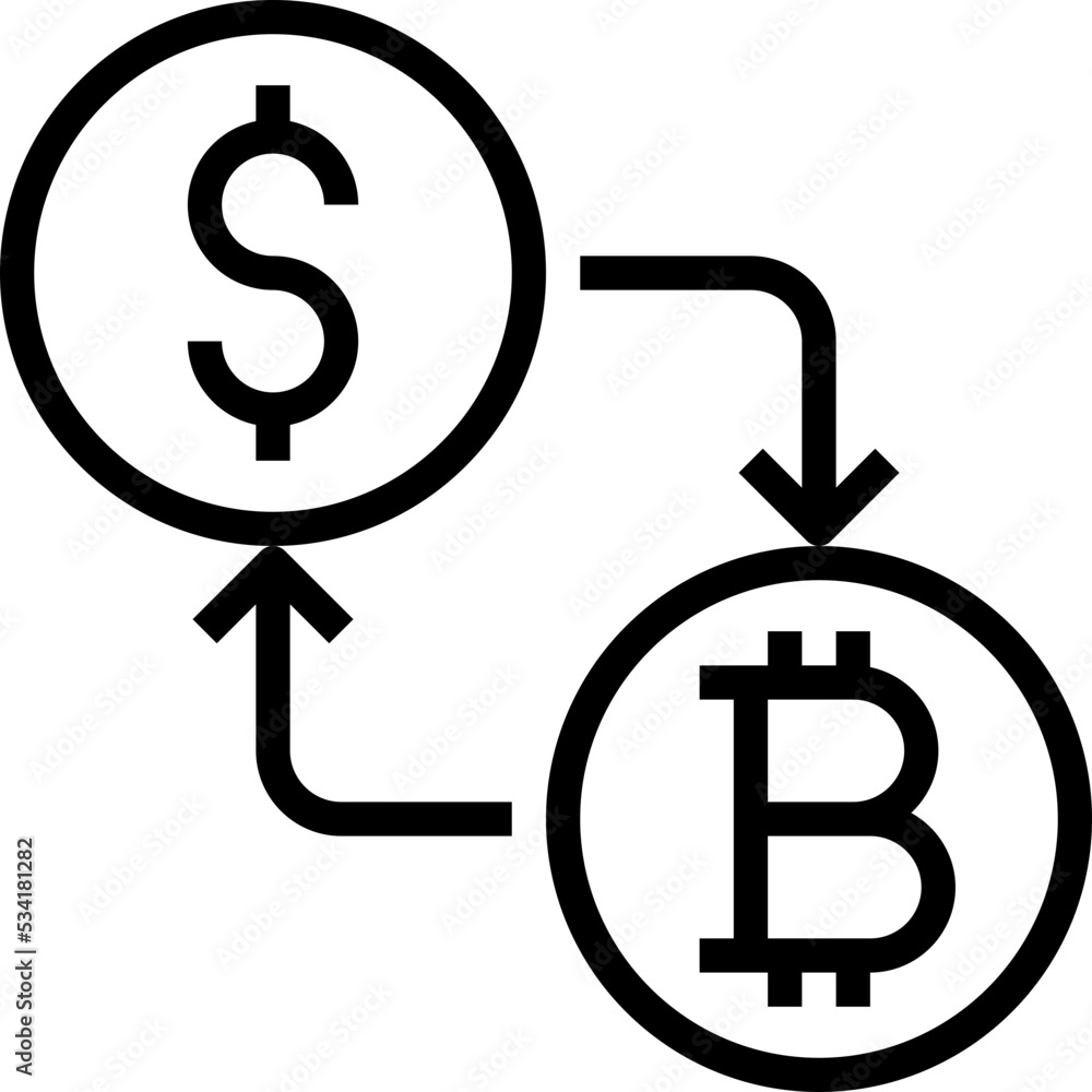 exchange modern line style icon exchange modern line style icon