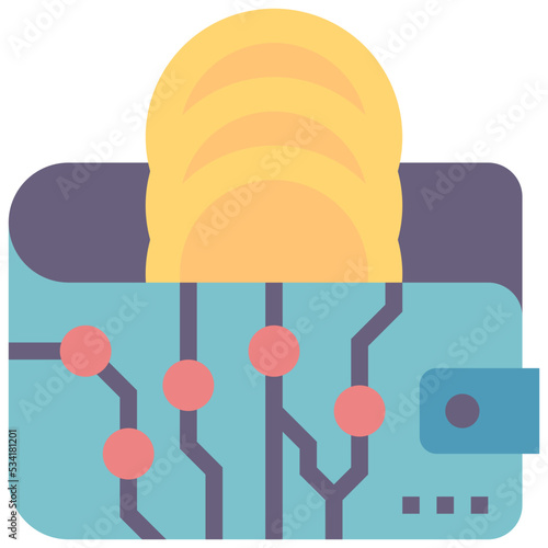 digital modern line style icon