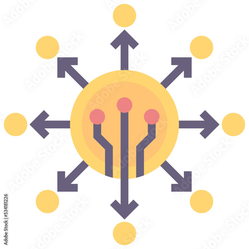 defi modern line style icon