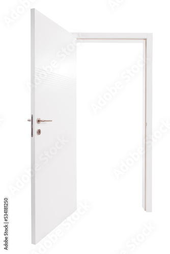 Оpen white door